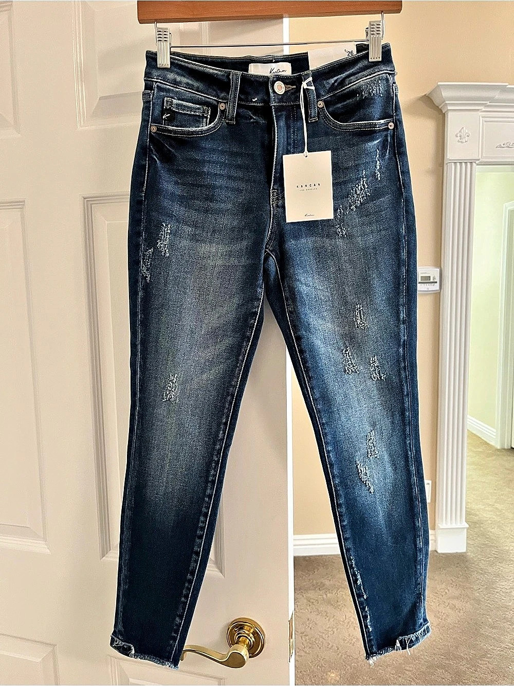 KanCan Latest Flame High Rise Ankle Skinny Jeans Blue Waist 26